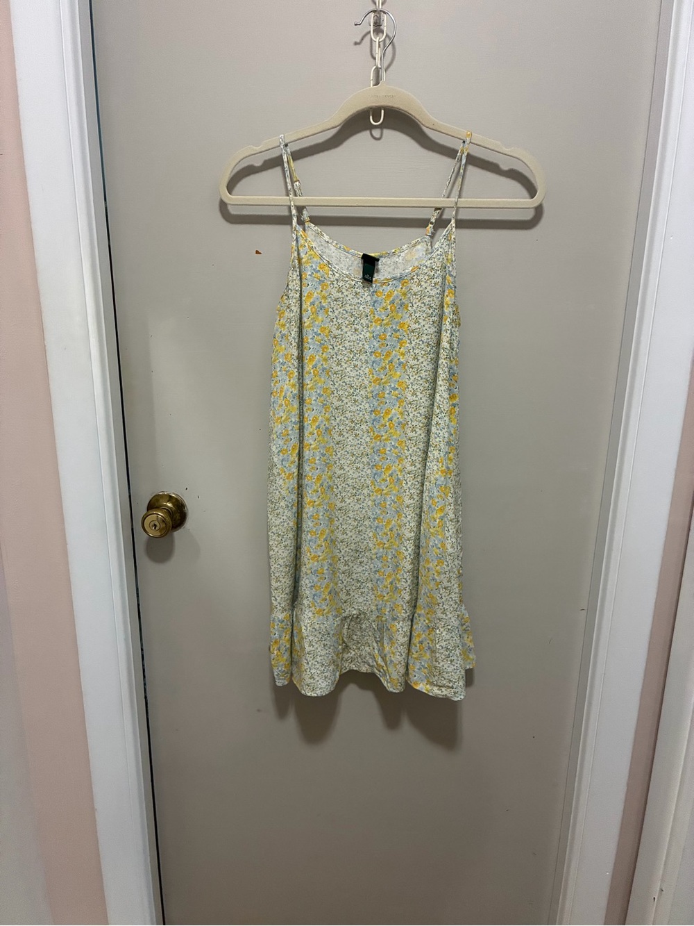 wild fable Yellow and Light Blue Floral Mini Dress